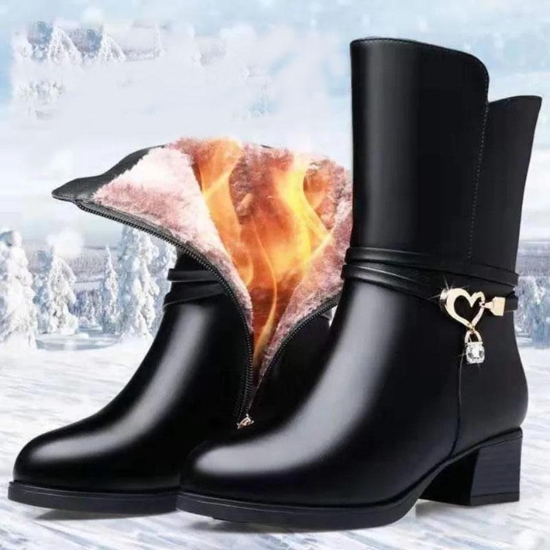 Winter Plus Velvet Thick Cotton Shoes Comfortable and Warm Martin Boots Soft Soled Ankle Boots