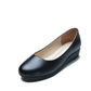 Women's Flat Shoes Leather Shoes Work Shoes Work Professional Flight Attendant Flat Shoes Comfortable Nurse Shoes Soft Bottom Mother Shoes