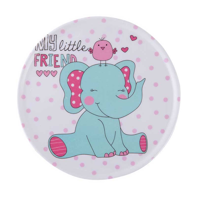 16*16cm European Cartoon Imitation Porcelain Melamine Heat Insulation Coaster Table Mat Kitchen Household Anti-scalding