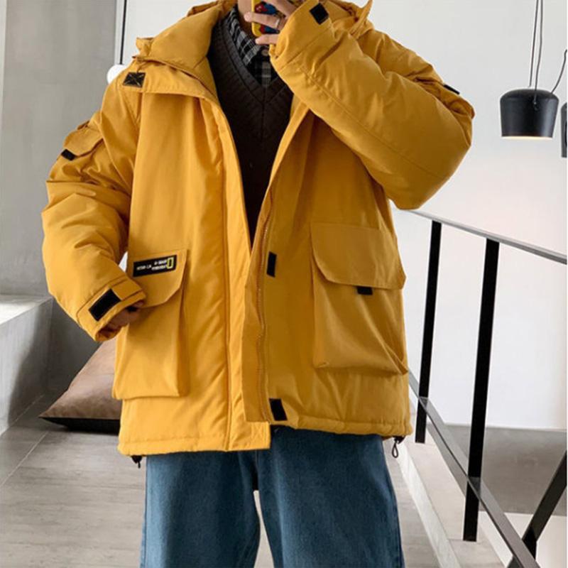 Cotton-padded Jacket Men's Padded Jacket 2021 New Student Loose Padded Jacket Winter Trend Down Padded Jacket Men