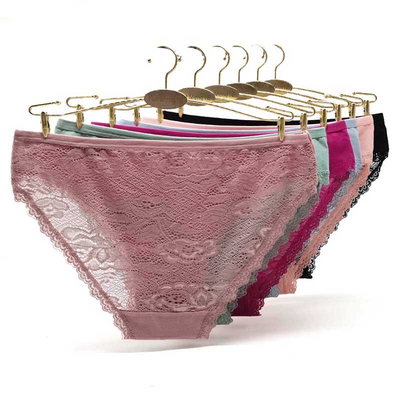 Women's Underwear Cotton Lace Briefs Comfortable Breathable Sexy