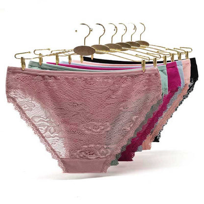 Women's Underwear Cotton Lace Briefs Comfortable Breathable Sexy