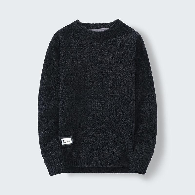 Men's New Thickening Plus Velvet Winter Sweater Winter Warm Pullover