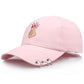 Baseball Caps Hat Embroidery Finger Peaked Cap Bend Long Adjustable Hat