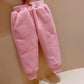 Girls' Cotton Pants Winter Plush Thickened Men's and Women's Treasure A Pair of Winter Loose Pants Children Wear Warm Sweatpants