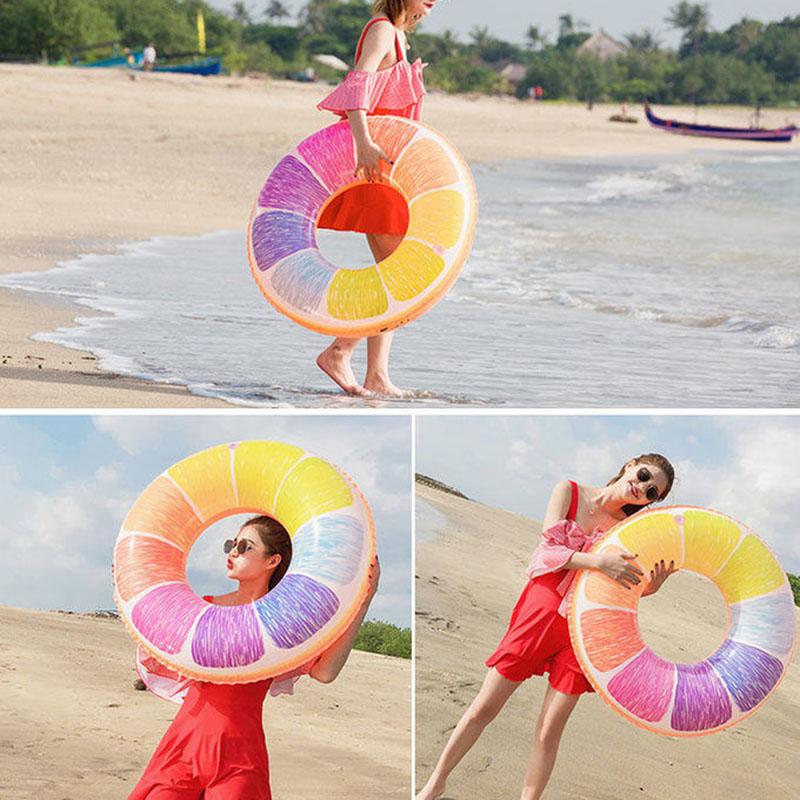 Swimming Ring Adult Children Thickened Inflatable Lifebuoy Baby Floating Ring Child Armpit Ring Adult Swimming Equipment Female