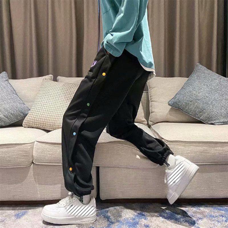 Casual Pants Men's Basketball Pants Trendy Feet All-match Korean Version of The Tide Brand Button Sports Trousers
