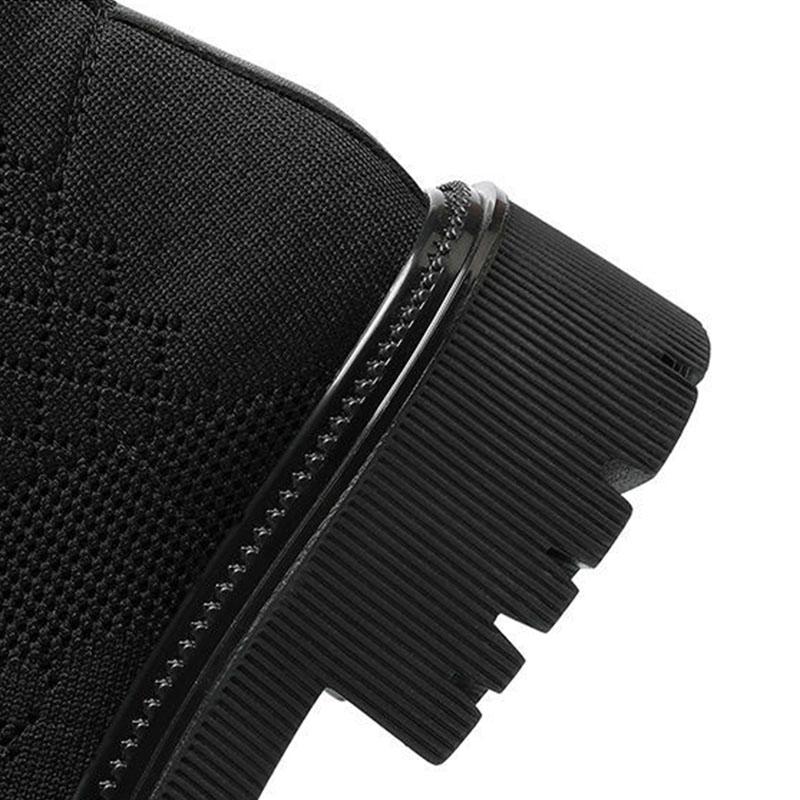 2021 Autumn Winter New Couple Socks Shoes Women Thick-soled Casual Large Size Net Red Knitted Short Boots Women