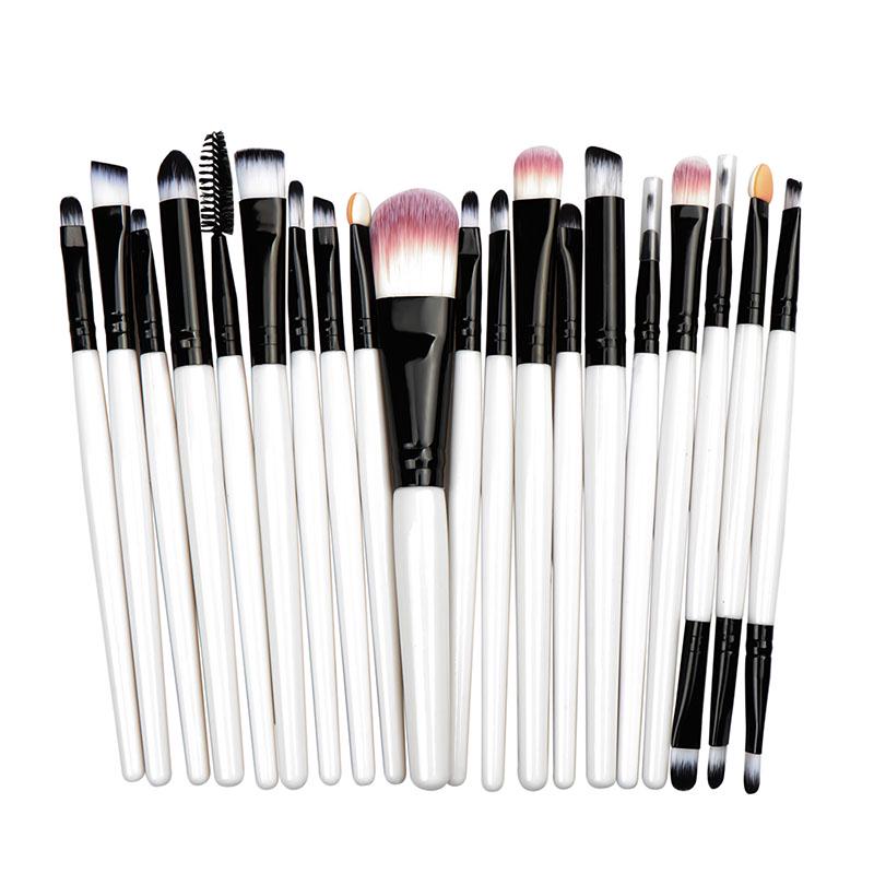 20 Pcs Makeup Brush Set Tools Make-up Toiletry Kit Wool Make Up Brush