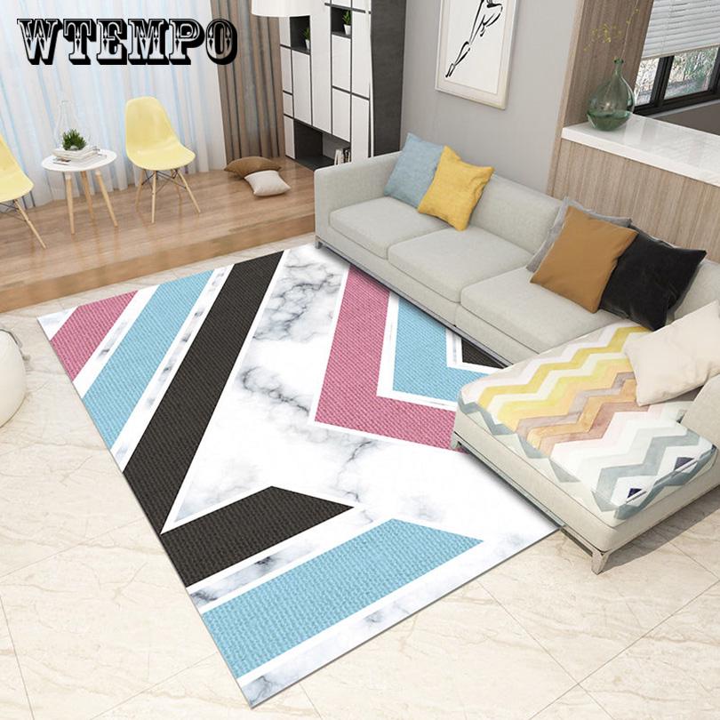 Nordic Style Geometric Carpets for Living Room Soft Carpet Kids Bedroom Large Size Antiskid