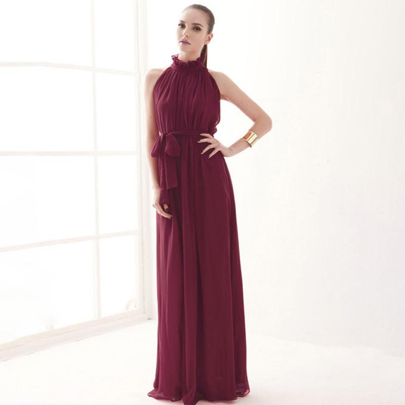 Super Long Ankle Length Skirt Bohemian Solid Color Chiffon Plus Size Dress Holiday Beach Skirt Light and Breathable Elegant Chiffon Long Skirt