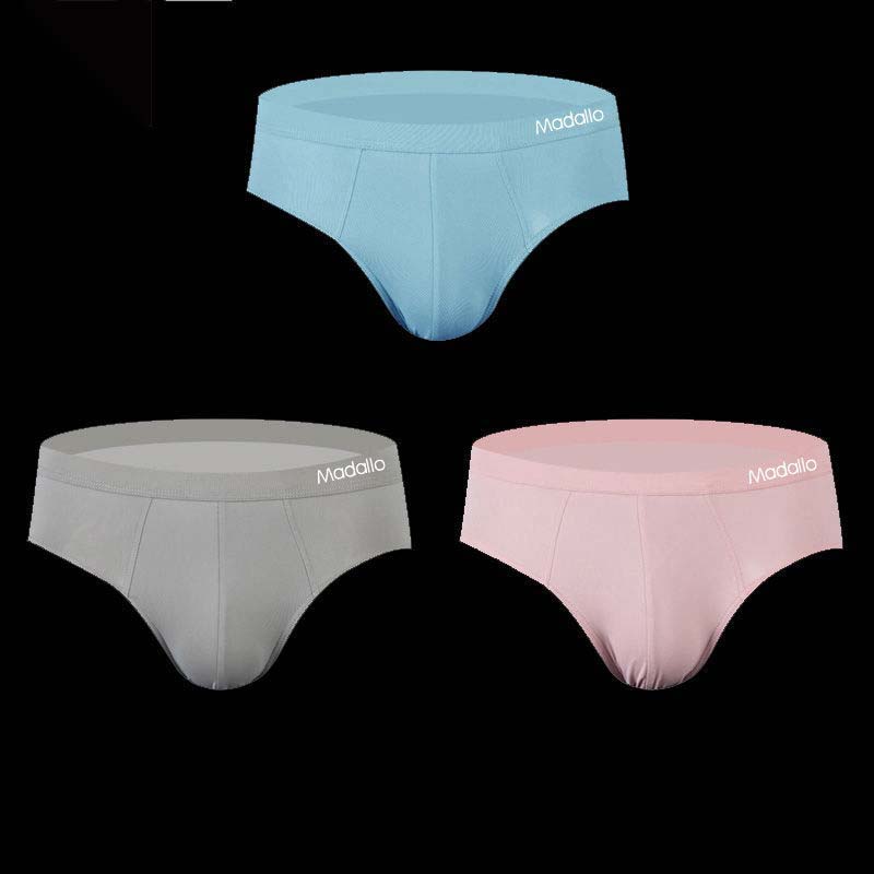 Men's Underwear Men's Ice Silk Seamless Antibacterial Crotch Summer Youth Breathable Large Size Briefs