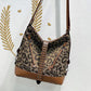 Fashion Trend Leopard Print Multifunctional One Shoulder Messenger Backpack Women's Large Capacity Travel Backpack