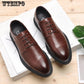 Men's Fashion Pointed Toe Patent Leather Shoes Slip on Formal Dress Business Shoes