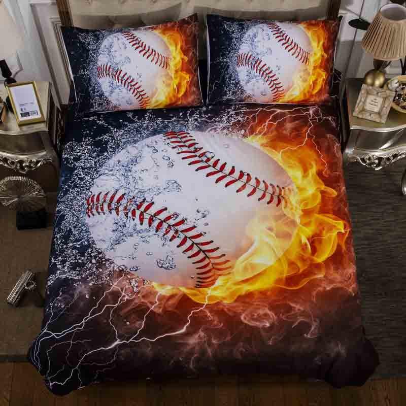 Bedding Duvet Cover Set Basketball Printed Personality Fashion Series Polyester 3d Pattern 3pcs /2pc
