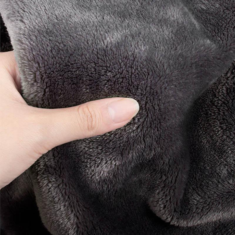 Night Gown Women Autumn and Winter Long Coral Fleece Plus Velvet Thick Bathrobe Flannel Men's Pajamas Winter Home Service