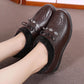 Women's Winter Cotton Shoes Plus Velvet Thick Warm Shoes Soft Bottom Non-slip Mother Shoes