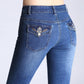 Women Denim Jeans Stretch Wide Leg Denim Pants Flare Bell Bottom Female
