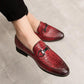 British Korean Men's Leather Shoes Formal Official Party Men's Shoes Leather Embossing Classic Luxury Mans Footwear
