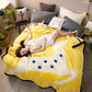 Coral Fleece Double-layer Blanket Autumn and Winter Thickening Warmth Blanket Fleece Blanket Cartoon Quilt