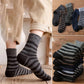 Five Pairs of Socks Men's Winter Tube Socks Fashion Striped Towel Socks Plus Velvet Thick Warm Terry Socks