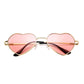 Heart Shaped sunglasses woman Lovely shades Sun Glasses for women candy color metal frame girl sungl