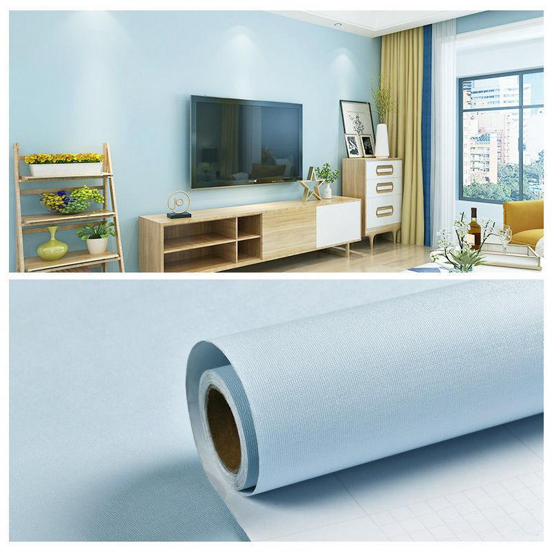 Self-adhesive  Moisture-proof Wallpaper Solid Color Dormitory Home Warm Bedroom Background Wall Paper