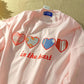 Embroidery Loose Basic T Shirt Summer Short Sleeve T-Shirts for Women Harajuku Kawaii Funny Student Tshirt