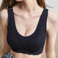 Thai Latex Anti-mite No Steel Ring No Traces Collection Side Milk Gathered Beauty Vest Vest Lace Skin-friendly Soft Bra