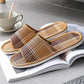 Rattan Grass Sandals Men and Women Summer Non-slip Couple Sandals Women's Bedroom Spring and Autumn Slippers Home