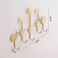 Musical Note Shape Hanger Bathroom Towel Shelf Hole-free Metal Clothes Rack Bedroom Hook Rack