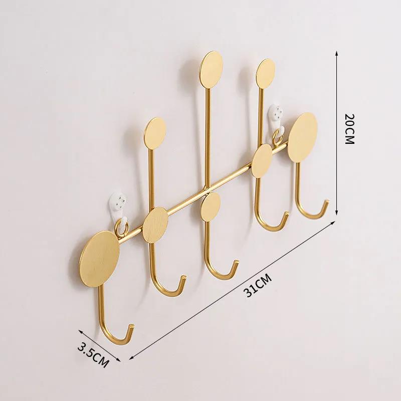 Musical Note Shape Hanger Bathroom Towel Shelf Hole-free Metal Clothes Rack Bedroom Hook Rack