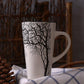 Creative Ceramic Mug With Lid With Spoon Milk Coffee Tea Cup Couples Wedding Lover