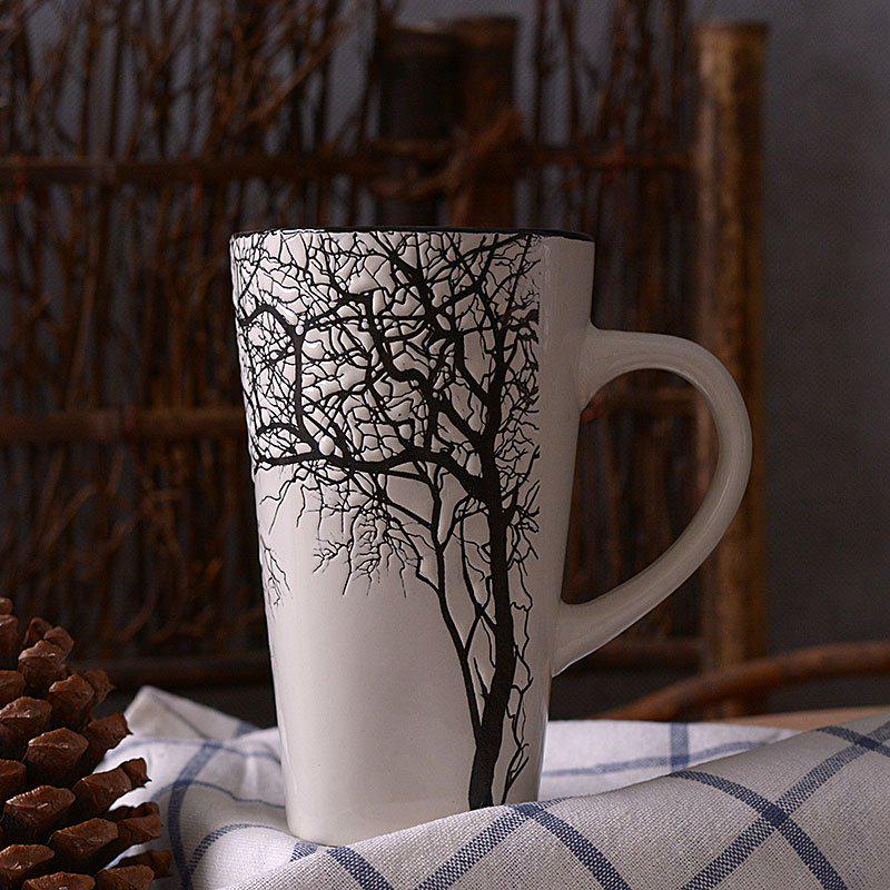 Creative Ceramic Mug With Lid With Spoon Milk Coffee Tea Cup Couples Wedding Lover