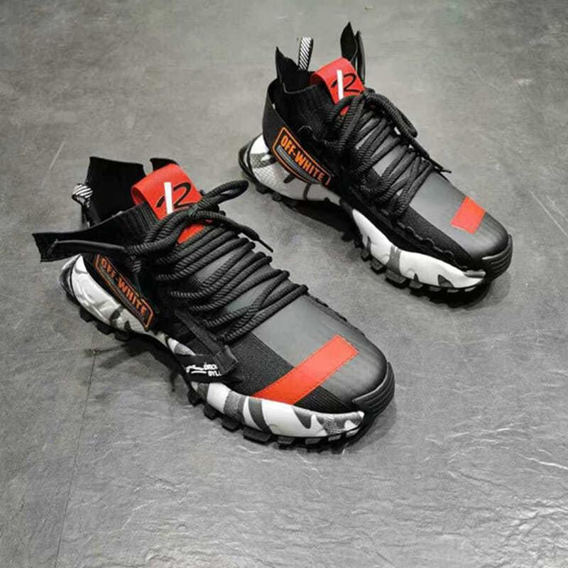 Men's Shoes Board Shoes Korean Version Fish Mouth Increased Thickness of Shoes Casual Korean Version of Wild Sports Shoes