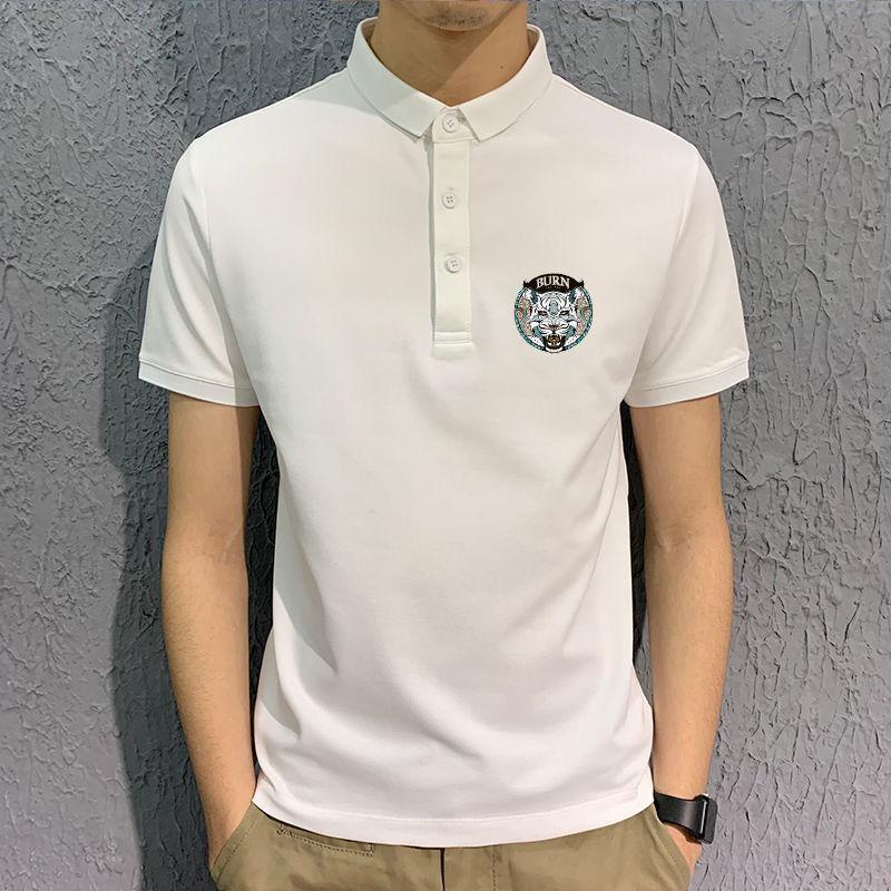 Summer New Lapel T-shirt Youth Short-sleeved POLO Shirt Men's Shirt