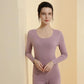 Women's 2 Pieces Long-sleeve Suit Set Thermal Underwear Temperature Homewear Slim Comfortable Home Pajamas Tight Sexy Body Suit Round Neck Clothing