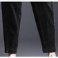 Women Fashion Winter Thicken Plush Corduroy Casual Pants Warm High Waist Trousers