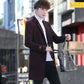 Men's Woolen Coat Long Windbreaker Man Jacket Overcoat for Male Casual Outwear Men Winter Clothing