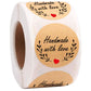 500pcs Thank You Stickers Seal Labels Red Heart Love Paper Decoration Sticker for Handmade Wedding Gift Labels Stationery