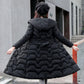 Winter Women's Down Jacket Korean Slim Hooded Thick Warm Cotton Jacket Mid-length Windbreaker Jacket