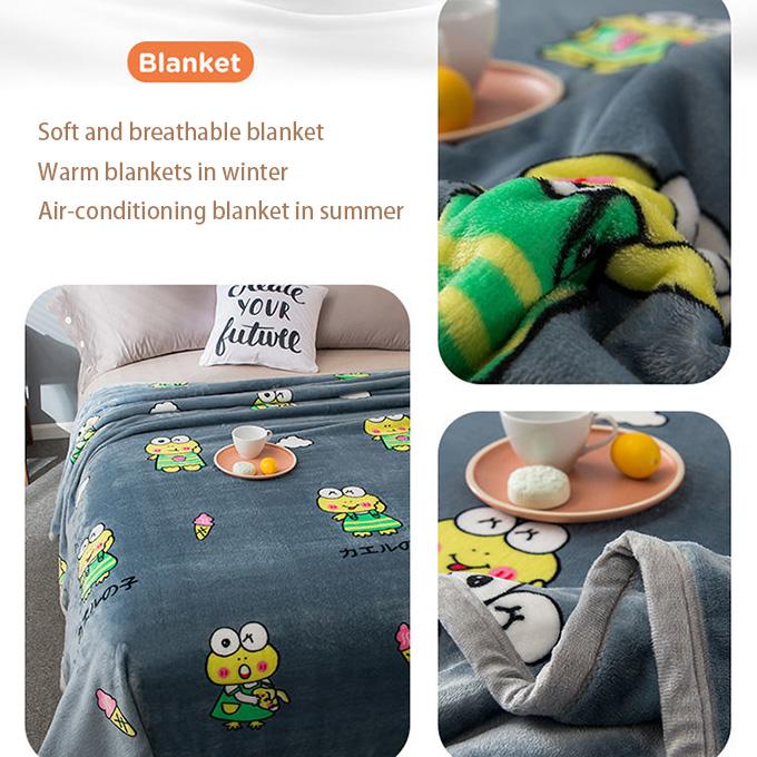 Winter Bedding Blanket 100% Microfiber Embossed Household Blanket Travel Picnic Anti-pilling Textile Cute Plush Wool Fluffy Blanket Siesta Blanket