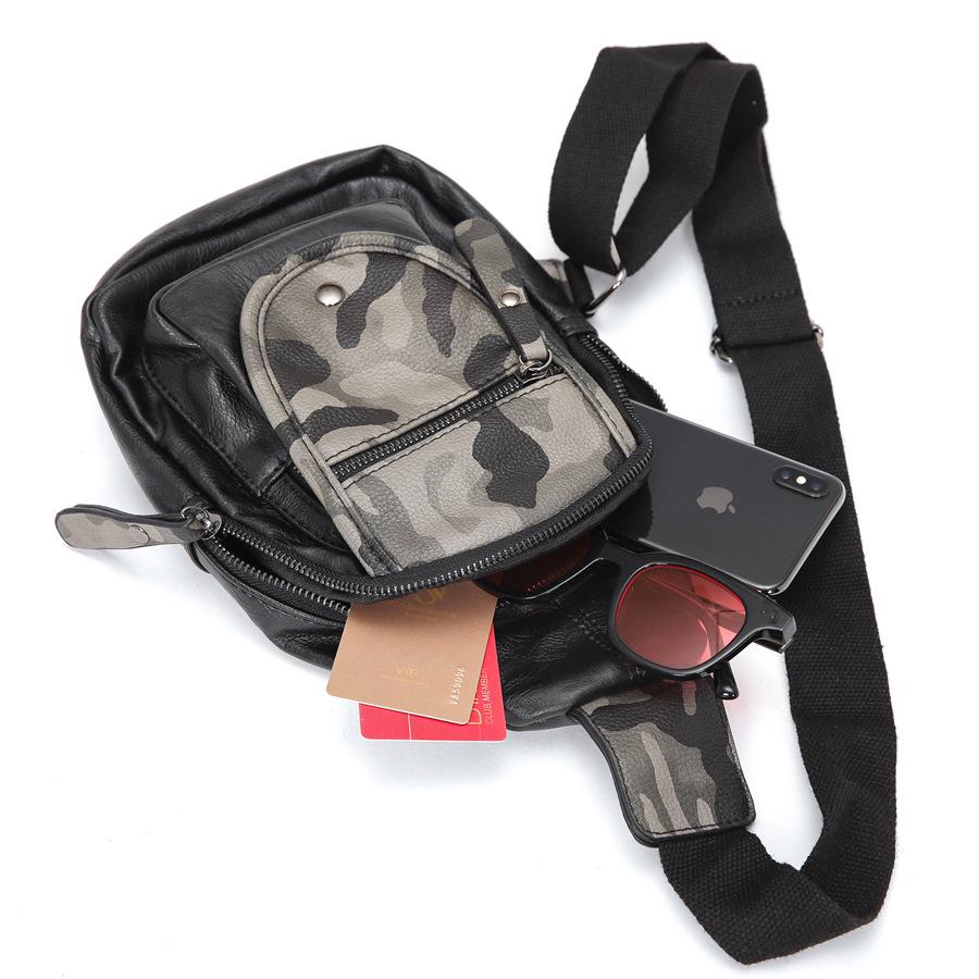Camouflage Chest Bag Men Large Capacity Multi-pocket Shoulder Bag Outdoor Sports Bag Backpack