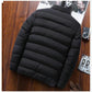Men's Ultralight Down Jacket Winter Waterproof and Windproof Jacket Plus Size Warm Down Jacket Slim Casual Jacket
