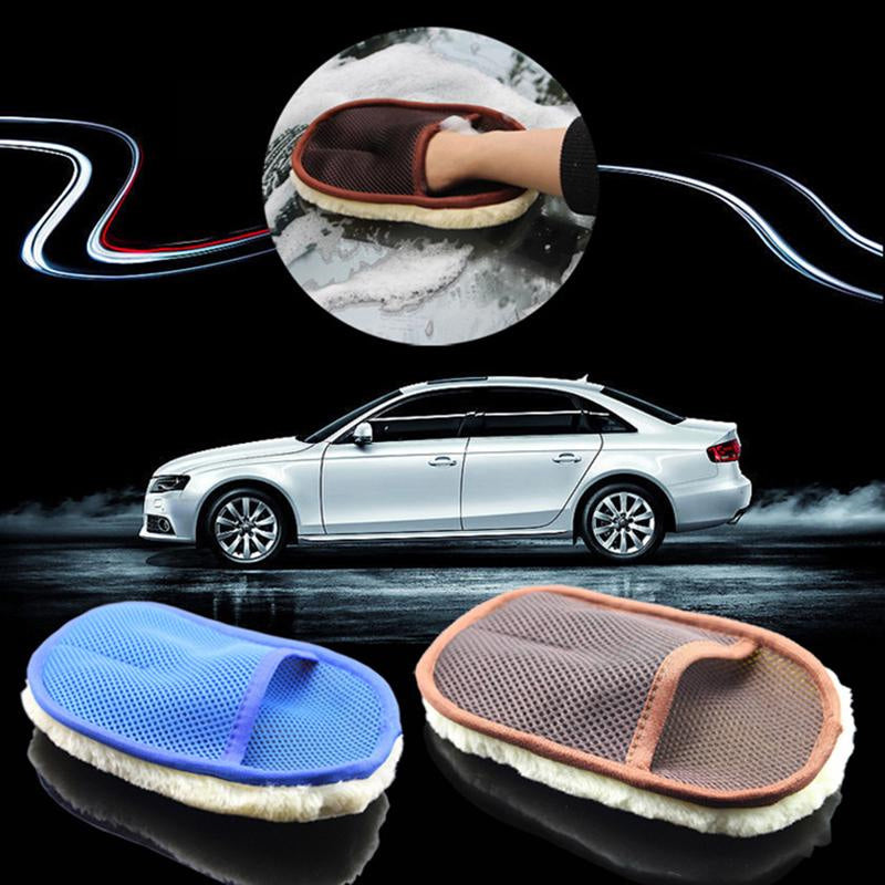 Car Wash Wool Gloves Velvet Thickening Plus Velvet Wool Velvet Cleaning Gloves