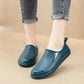 Pumps Ladies Anti-Slip Water Shoes Short Tube Car Wash Kitchen Work Rain Boots Flat Bottom Wear-resistant Embossed Design