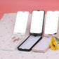USB Rechargeable LED Makeup Mirror Folding Light Convenient Ladies Portable Rotating Storage Vanity Mirror