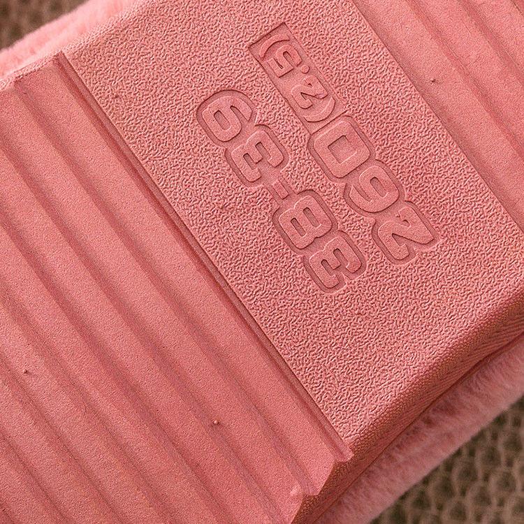 Women's Autumn and Winter Cotton Slippers Thick Bottom Warm Plush Cotton Shoes Couples Lover's Home Anti-Slip Slippers