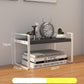 Desktop Shelf Desk File Storage Rack Bay Window Table Multi-layer Wrought Iron Desk Kitchen Finishing Shelf Divider Single Layer