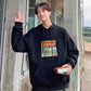 Winter Warm and Comfortable Printed Hooded Men's and Women's Jackets Men's Loose Couples Hedging and Fleece Tops